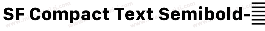 SF Compact Text Semibold字体转换